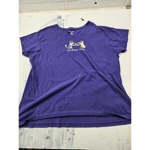 Teddy The Dog Purple T-shirt Bordeaux Collie XXL